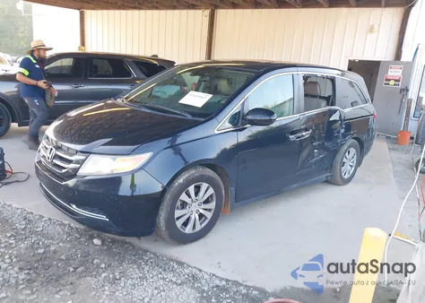 2014 Honda Odyssey Ex-L from USA, damaged, VIN 5FNRL5H60EB130907